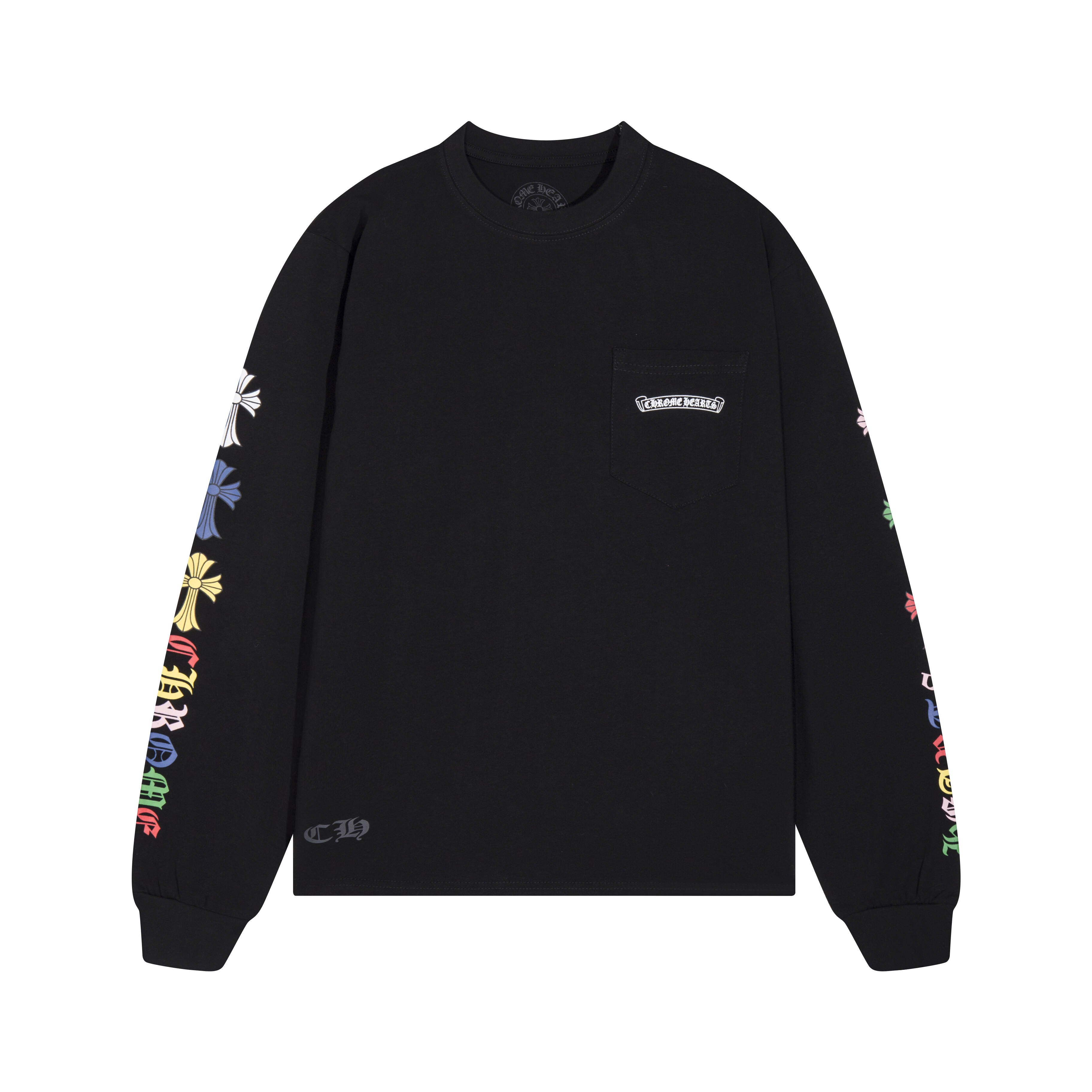 CHROME-HEARTS Men's Long-Sleeve T-shirt Sweatshirt K8015