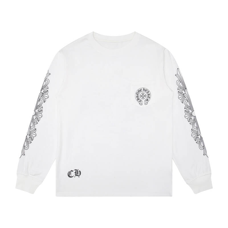 CHROME-HEARTS Men's Long-Sleeve T-shirt Sweatshirt K8008