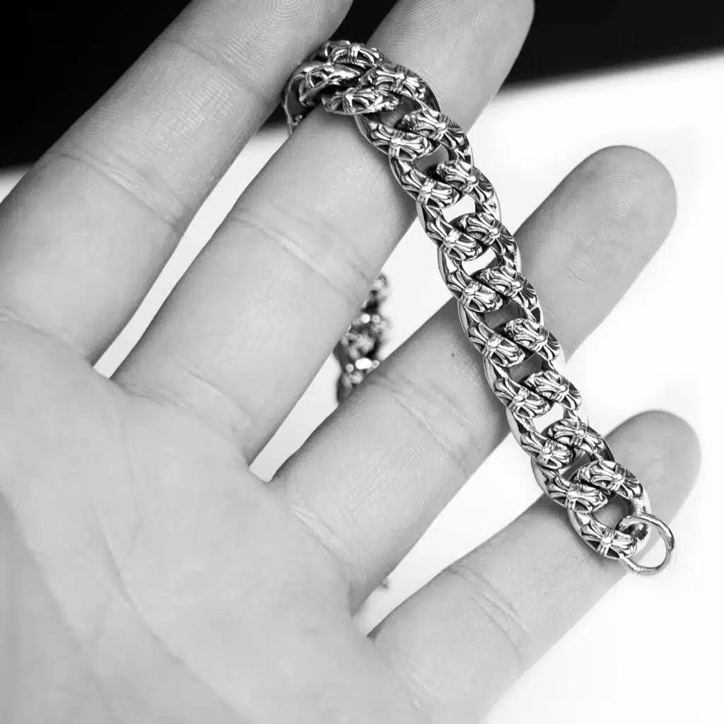 Chrome Hearts Babyfat Fancy Chain Clip Bracelet