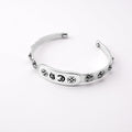 Chrome Hearts personality cross flower open bracelet