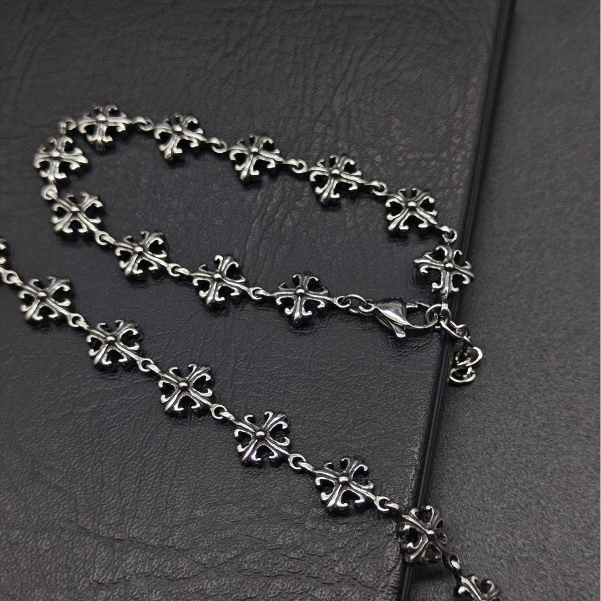 Chrome Hearts cross flower simple S925 bracelet