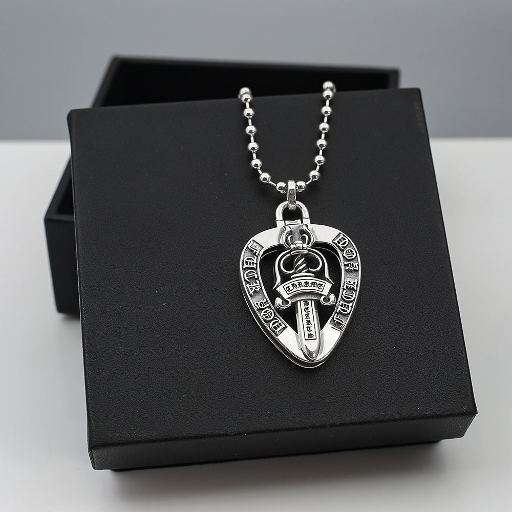 Chrome Hearts letter holy sword pendant