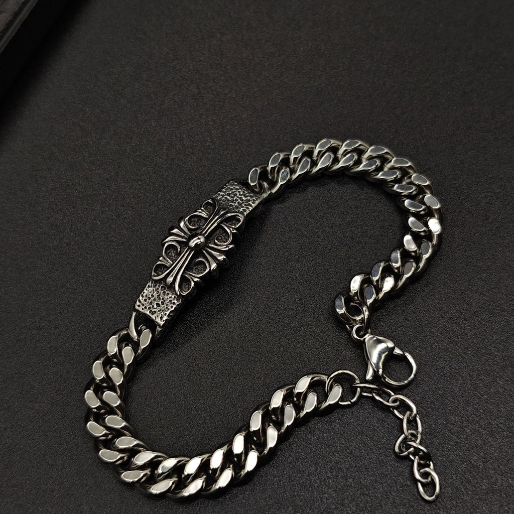 Chrome Hearts cross military flower bracelet
