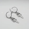chrome hearts big sword model earrings