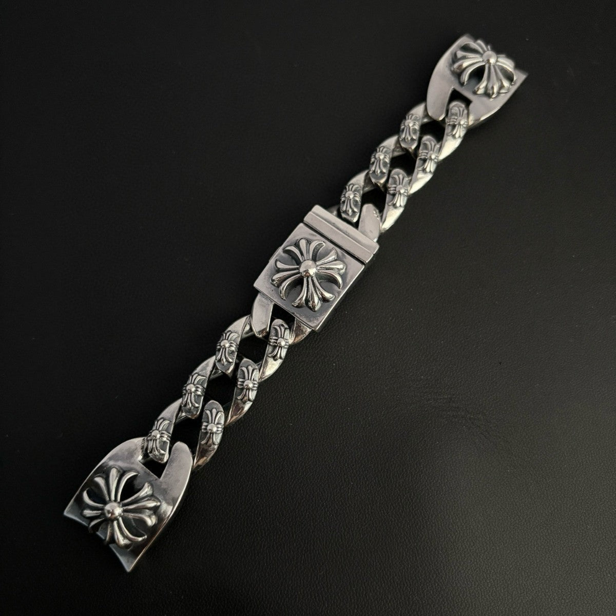 Chrome Hearts cross flower full flower watch strap