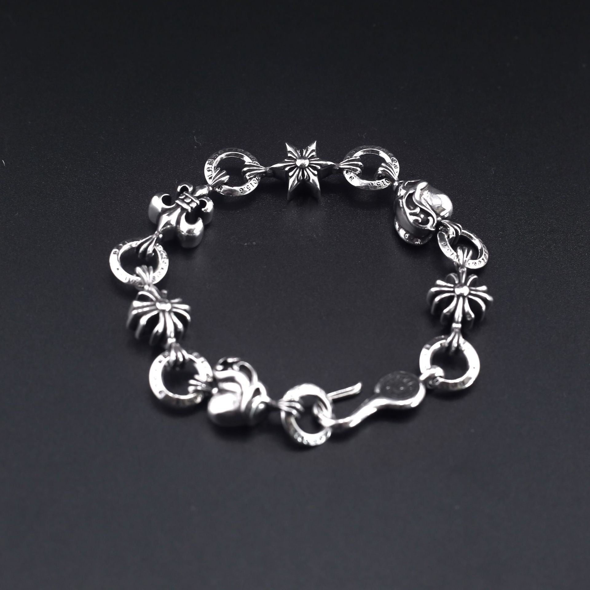 Chrome Hearts retro cross six-pointed star bracelet