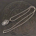 Chrome Hearts s925 sterling silver flame holy sword necklace