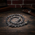 Chrome Hearts Black retro skull punk necklace
